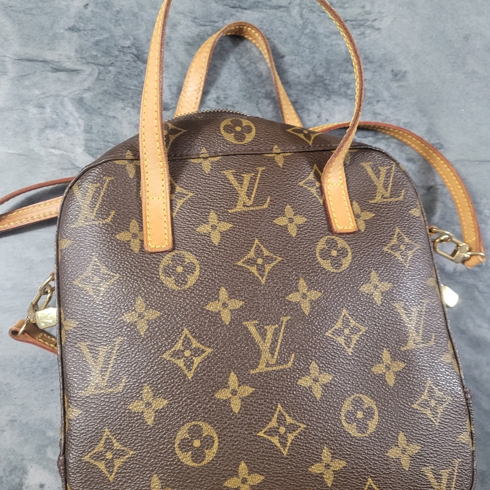 LV crossbody/satchel leather monogram bag